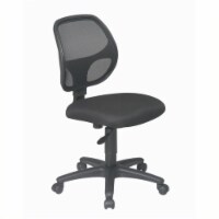 Scranton & Co Mesh Screen Back Task Office Chair in Black