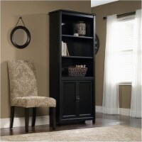 Bowery Hill Library Bookcase in Estate Black