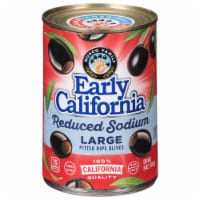 Early California Reduced Salt Large Black Olives
