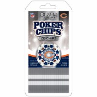 MasterPieces Casino - NFL Chicago Bears - 20 Piece High Quality Team Poker Chips Gold Edition