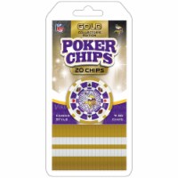 MasterPieces Casino - NFL Minnesota Vikings - 20 Piece High Quality Team Poker Chips Gold