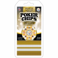 MasterPieces Casino - NFL Pittsburgh Steelers - 20 Piece High Quality Team Poker Chips Gold