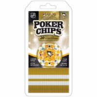 MasterPieces Casino - NHL Pittsburgh Penguins - 20 Piece High Quality Team Poker Chips Gold