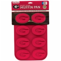 MasterPieces FanPans Team Logo Silicone Muffin Pan - NCAA Georgia Bulldogs