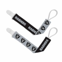 Las Vegas Raiders Pacifier Clip 2 Pack