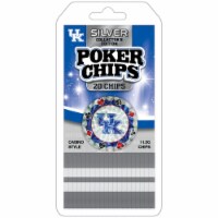 Masterpieces University of Kentucky® Silver Collector's Edition Poker Chips Perspective: Main