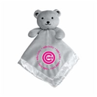 BabyFanatic Girls Pink Security Bear - MLB Chicago Cubs - Officially Licensed Snuggle Buddy
