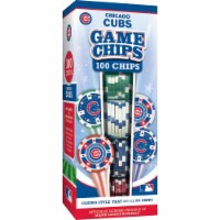 MasterPieces Casino Style 100 Piece Poker Chip Set - MLB Chicago Cubs