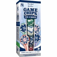 MasterPieces Casino Style 100 Piece Poker Chip Set - MLB New York Yankees