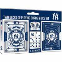MasterPieces Officially Licensed MLB New York Yankees 2-Pack Playing cards & Dice set for