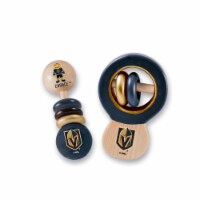 Baby Fanatic Wood Rattle 2 Pack - NHL Las Vegas Golden Knights Baby Toy Set