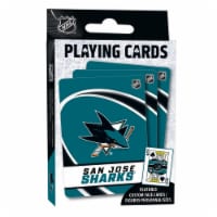 MasterPieces Officially Licensed NHL San Jose Sharks Playing Cards - 54 Card Deck for Adults