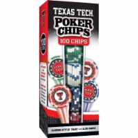 MasterPieces Casino 100 Piece Poker Chip Set - NCAA Texas Tech Red Raiders