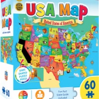 MasterPieces USA Map with State Shaped Pieces