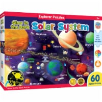 Educational Solar System 60 Piece Glow In The Dark Jigsaw Puzzle
