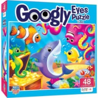 Masterpieces Googly Eyes Lil Shark 48 Piece Kids Jigsaw Puzzle With Wiggly Eyes Underwater Sc Perspective: Main