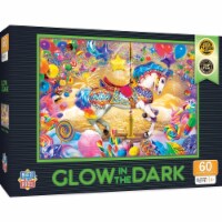 MasterPieces 60 Piece Glow in the Dark Puzzle - Carousel Dreams - 14 x19
