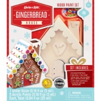 Works of Ahhh Holiday Craft Set - Gingerbread House Wood Paint Kit