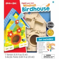 Works of Ahhh Craft Set - Windmill Birdhouse Classic Wood Paint Kit