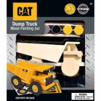 MasterPieces Caterpillar Dump Truck Wood Painting Set