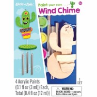 Works of Ahhh Mini Craft Set - Cactus Wind Chime Build & Paint Kit