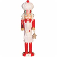 MasterPieces Holiday - Baker 15 Wood Nutcracker - Christmas Décor