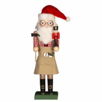 MasterPieces Holiday - Workshop Santa 15 Wood Nutcracker - Christmas Décor