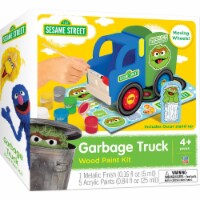 Works of Ahhh Craft Set - Sesame Street Garbage Truck Wood Paint Kit