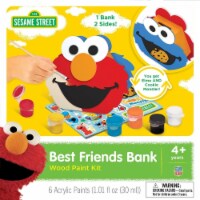 Works of Ahhh Craft Set - Sesame Street Best Friends Bank Wood Paint Kit