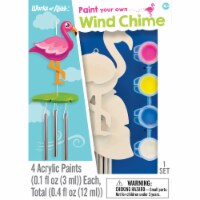 Works of Ahhh Mini Craft Set - Flamingo Wind Chime Family Craft Set