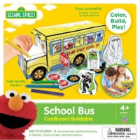Works of Ahhh Craft Set - Sesame Street School Bus Cardboard Creations Craft Kit