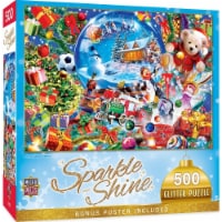 Snow Globe Dreams 500 Piece Glitter Jigsaw Puzzle