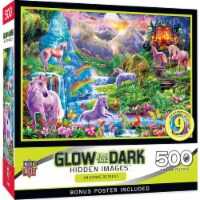 MasterPieces® Glow in the Dark Hidden Images™ Unicorn Retreat Puzzle Perspective: Main