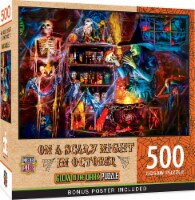 MasterPieces 500 Piece Glow in the Dark Halloween Puzzle - A Dark Brew