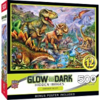 Masterpieces® Hidden Images - Dinosaur Valley 500 Piece Jigsaw Puzzle Perspective: Main