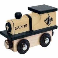 MasterPieces Officially Licensed NFL New Orleans Saints Wooden Toy Train Engine For Kids