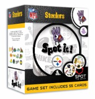 MasterPieces Officially Licensed NFL Pittsburgh Steelers Spot It Game for Kids and Adults