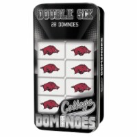 MasterPieces NCAA Arkansas Razorbacks Double-Six Dominoes