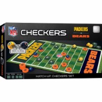 MasterPieces Family Game - NFL Green Bay Packers vs Chicago Bears Rivalry Checkers -