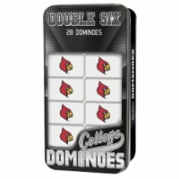 MasterPieces NCAA Louisville Double-Six Dominoes