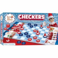 MasterPieces Family Game - Elf on the Shelf Checkers - Officially Licensed Board Game for