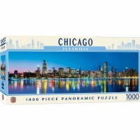 Downtown Chicago Illinois 1000 Piece Panoramic Jigsaw Puzzle