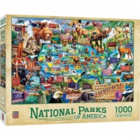 Masterpieces Masterpieces National Parks Of America 1000 Piece Jigsaw Puzzle Recycled Board Perspective: Main