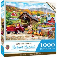 Masterpieces Art Gallery - Old Creek Bridge 1000 Piece Jigsaw Puzzle Perspective: Main