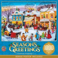 Masterpieces Season's Greetings - Christmas Shopping 1000 Piece Jigsaw Puzzle Perspective: Main