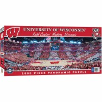 MasterPieces 1000 Piece Sports Jigsaw Puzzle - NCAA Wisconsin Badgers Basketball Panoramic -