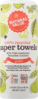 Nautral Value 100% Recycled Paper Towels Perspective: Main