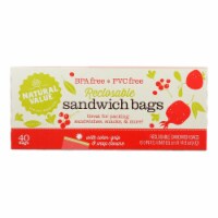 Natural Value - Sandwich Bags Reclosable - Case of 12 - 40 CT
