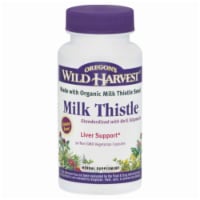 Oregon's Wild Harvest Milk Thistle Herbal Supplement Vegetarian Capsules
