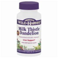Oregon's Wild® Harvest Milk Thistle Dandelion Liver Support Herbal Supplement Capsules